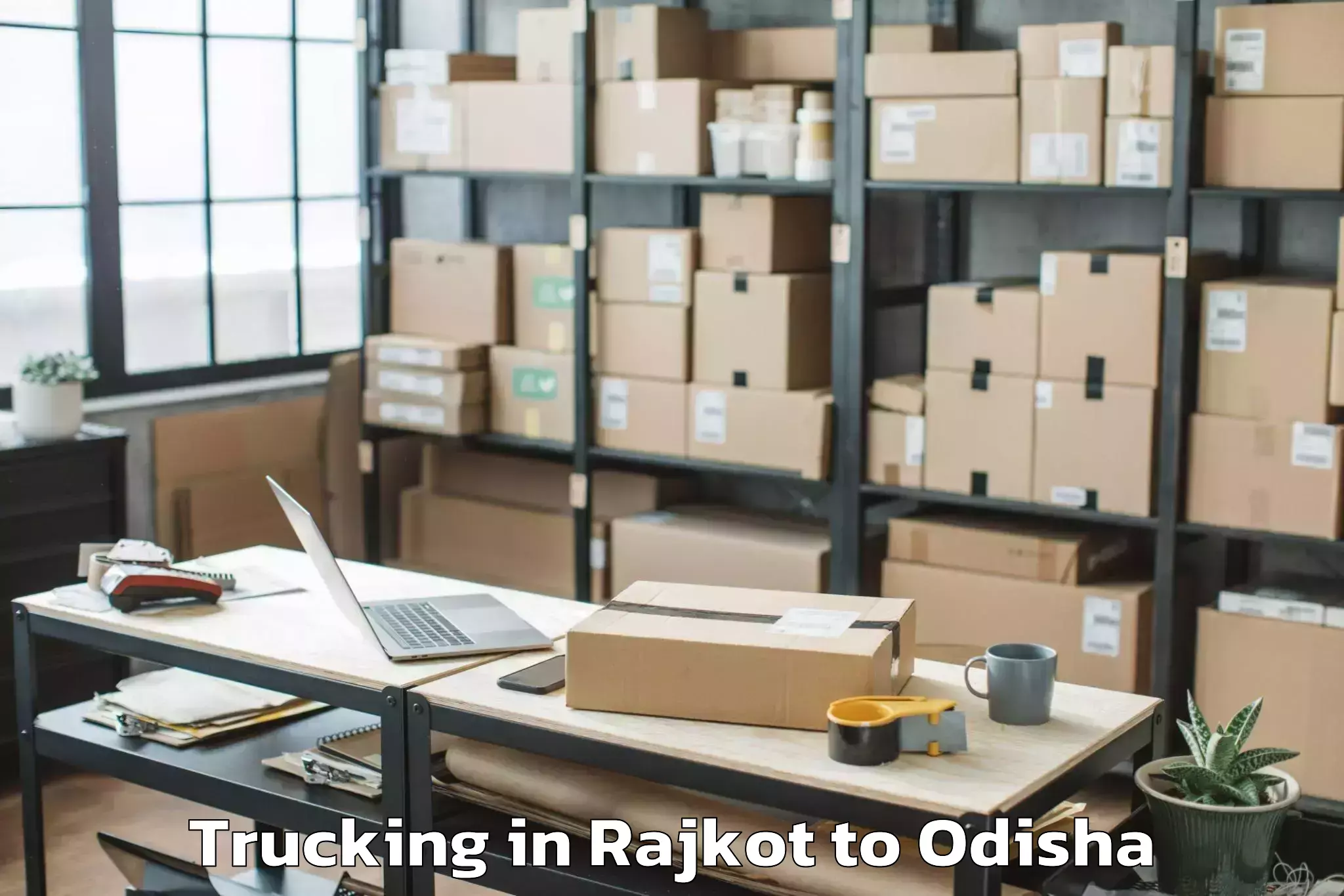 Affordable Rajkot to Phulabani Town Trucking